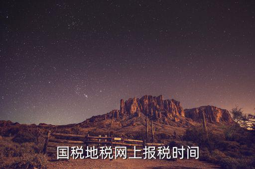 地稅年報報什么時候，國稅地稅網(wǎng)上報稅時間