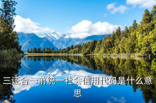 社會統(tǒng)一信用代碼是什么，深圳碼統(tǒng)一社會信用代碼是什么