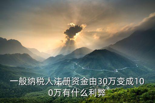 什么是案頭審核，一般納稅人注冊資金由30萬變成100萬有什么利弊