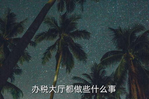 地稅大廳干什么，地稅大廳工作人員怎么工作