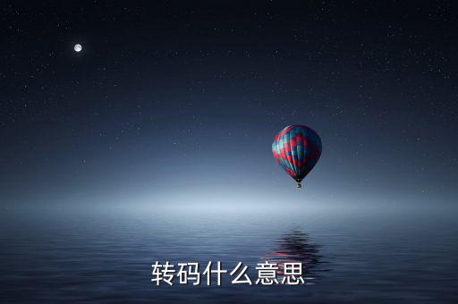 半稅時(shí)什么叫轉(zhuǎn)碼，轉(zhuǎn)碼是什么意思