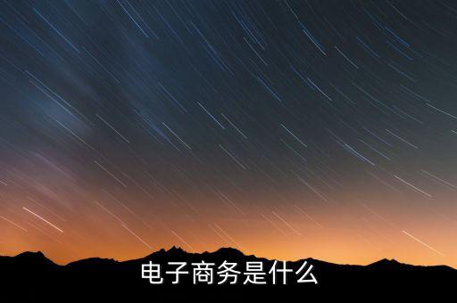 什么是電子稅務(wù)，什么是電子商務(wù)