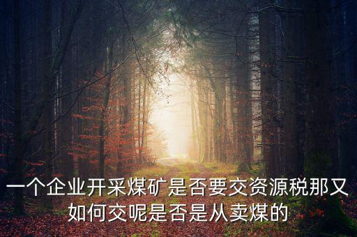 煤在什么環(huán)節(jié)征資源稅，煤礦資源稅稅率