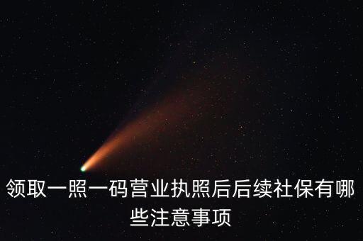 一照一碼后還需辦什么意思，新注冊(cè)的一照一碼的公司領(lǐng)完?duì)I業(yè)執(zhí)照后還需要辦些什么手續(xù)