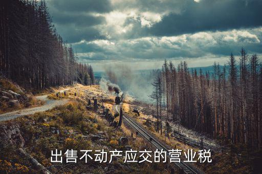 企業(yè)出售不動(dòng)產(chǎn)繳納什么稅，13企業(yè)銷售不動(dòng)產(chǎn)應(yīng)交納什么稅