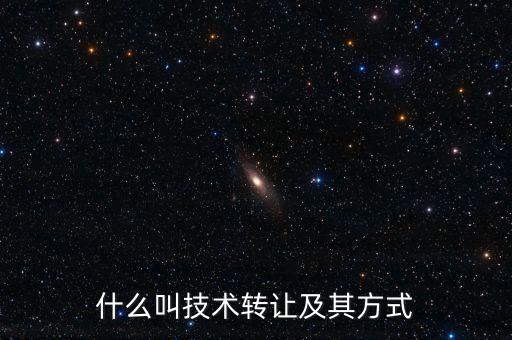 什么叫技術轉(zhuǎn)讓及其方式