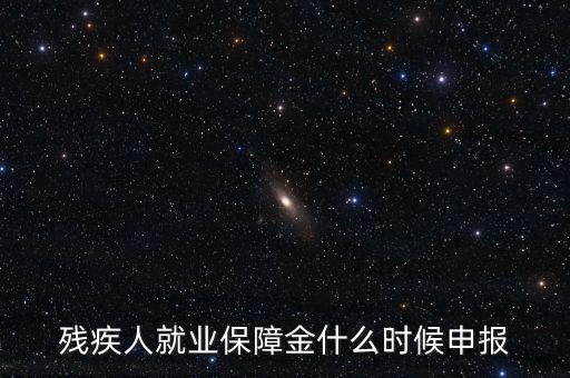 廈門殘障金什么時候申報，殘疾人基金什么時候申報