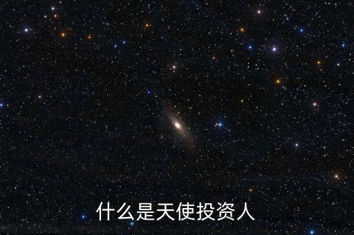 什么叫天使投資個人，天使投資人什么意思