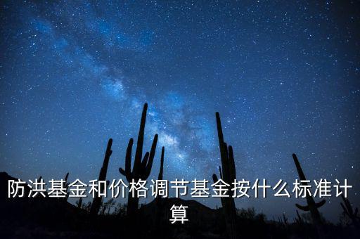 防洪基金和價格調(diào)節(jié)基金按什么標(biāo)準(zhǔn)計(jì)算