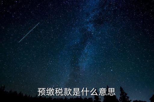 本期預(yù)繳稅額是什么意思，預(yù)繳稅款是什么意思