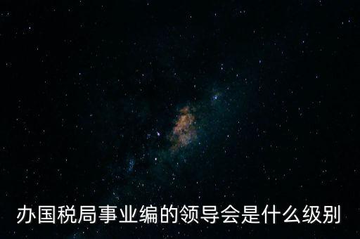 辦國(guó)稅局事業(yè)編的領(lǐng)導(dǎo)會(huì)是什么級(jí)別