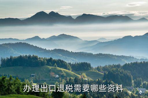 出口退稅需要什么，辦理出口退稅需要提供哪些資料或證件