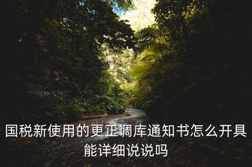 更正調(diào)庫是什么意思，更正是什么意思