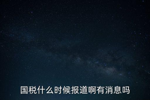 國稅一般什么時候報道，國稅和地稅一般什么時候報