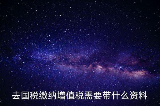 去國(guó)稅局帶什么手續(xù)，國(guó)稅登記需要帶什么資料