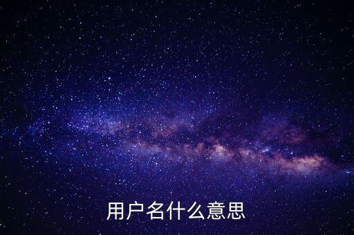微稅用戶名是什么意思啊，用戶名什么意思