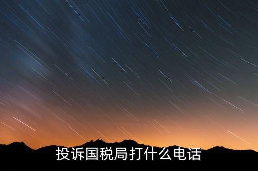 投訴國(guó)稅局 打什么電話，稅務(wù)局什么舉報(bào)電話呀居然沒人接太可惡了