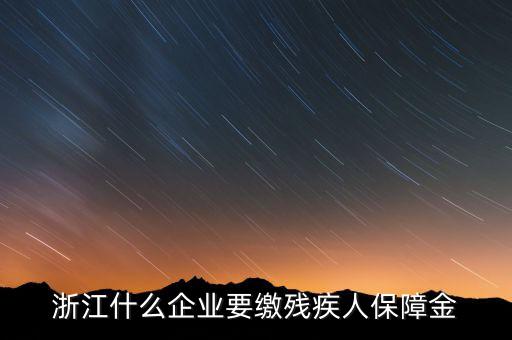殘疾人保障金是什么行業(yè)要交，殘疾人就業(yè)保障金是每個企業(yè)都繳么