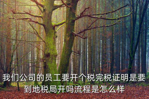 個(gè)人開(kāi)完稅證明需要帶什么材料，開(kāi)個(gè)人工資完稅證明都需要那些證件