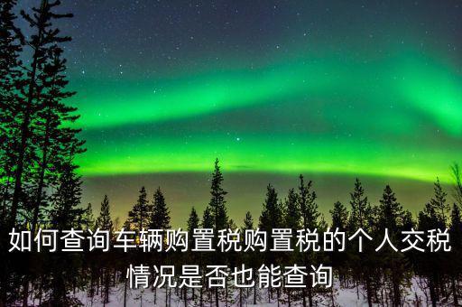 如何查詢車輛購置稅，查詢購置稅問題