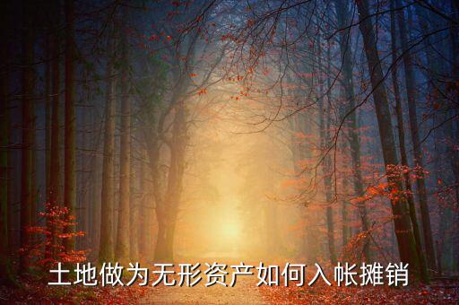 土地如何攤銷，土地做為無形資產(chǎn)如何入帳攤銷