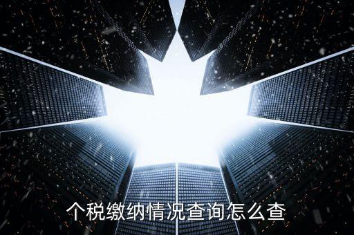 如何查詢個稅申報情況，個稅繳納情況查詢怎么查