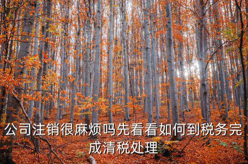 如何完成注銷清稅，如何注銷稅戶