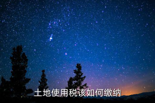 土地使用稅如何繳納，土地使用稅該如何繳納