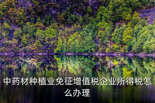 代開的免稅中藥材如何抵扣，中藥材進項抵扣