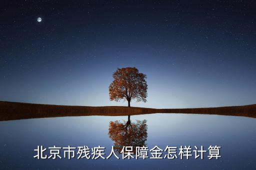 北京市殘疾人保障金如何計算，北京市殘疾人保障金怎樣計算