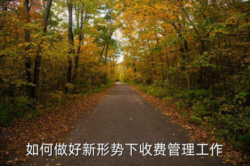 如何搞好征費管理工作，如何做好新形勢下收費管理工作