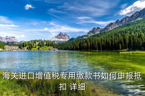 海關(guān)進(jìn)口關(guān)稅專用繳款書如何抵扣，海關(guān)進(jìn)口增值稅專用繳款書如何申報(bào)抵扣 詳細(xì)