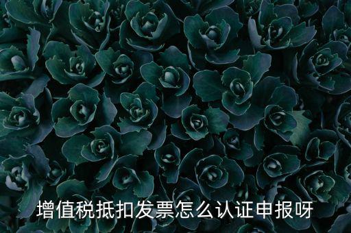 如何認(rèn)證抵扣發(fā)票，增值稅抵扣發(fā)票怎么認(rèn)證申報呀