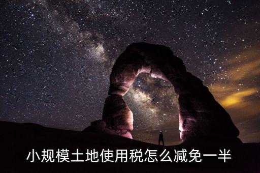 城鎮(zhèn)土地使用稅如何減免，小規(guī)模土地使用稅怎么減免一半
