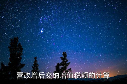營(yíng)改增后如何計(jì)算稅金，營(yíng)改增后怎么計(jì)算要交多少稅