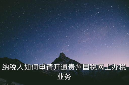國稅如何開通網(wǎng)上辦稅資格，小規(guī)模納稅人第一次怎么開通網(wǎng)上報(bào)稅