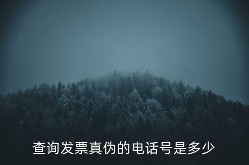 電話如何查詢(xún)發(fā)票真?zhèn)尾樵?xún)，查詢(xún)發(fā)票真?zhèn)蔚碾娫捥?hào)是多少