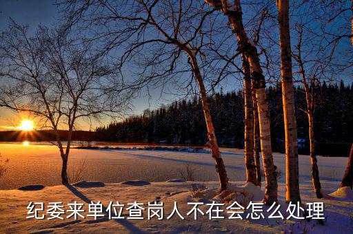 主管局查崗會(huì)如何處理，紀(jì)委來單位查崗人不在會(huì)怎么處理