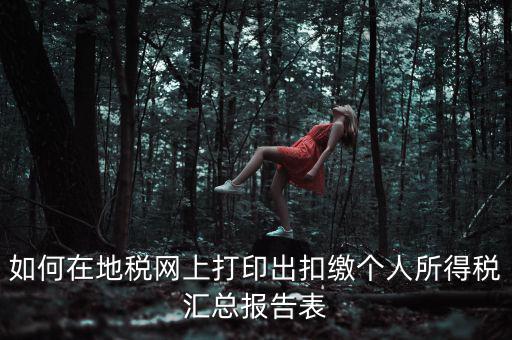 廣東個(gè)稅查詢 如何打印，怎樣在報(bào)稅系統(tǒng)打印個(gè)人所得稅申報(bào)表