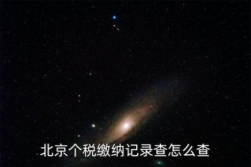 北京如何查詢個(gè)稅繳費(fèi)記錄查詢密碼，北京個(gè)稅繳納記錄查怎么查