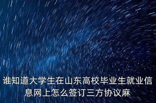 如何網(wǎng)上簽三方協(xié)議，網(wǎng)上簽三方協(xié)議的問題
