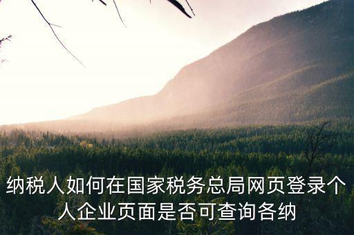 如何上國稅網(wǎng)查納稅人信息查詢，怎樣查詢國稅繳稅信息