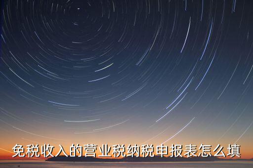 免稅如何填寫申報(bào)，免稅企業(yè)如何填報(bào)增值稅納稅申報(bào)表