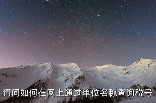 企業(yè)稅號(hào)如何查詢(xún)系統(tǒng)，怎么在網(wǎng)上查企業(yè)稅號(hào)