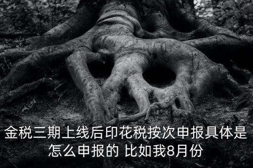 金稅三期如何填報印花稅表，印花稅申報報表要怎么填啊