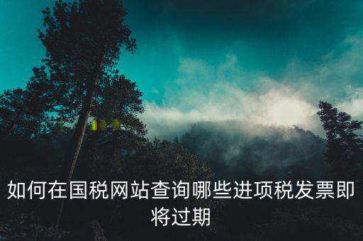 稅務(wù)局如何查進項票，營改增了如何抵扣呢怎么去查詢發(fā)票進項信息