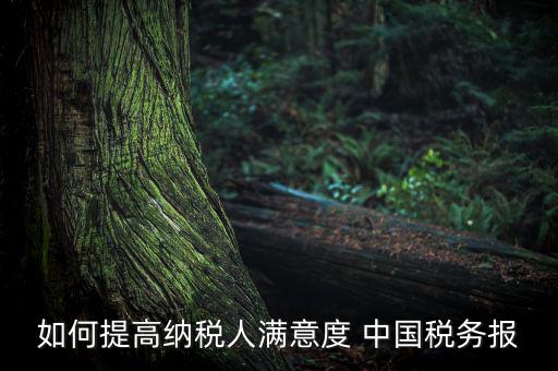 如何落實便民春風行動，如何提高納稅人滿意度 中國稅務報