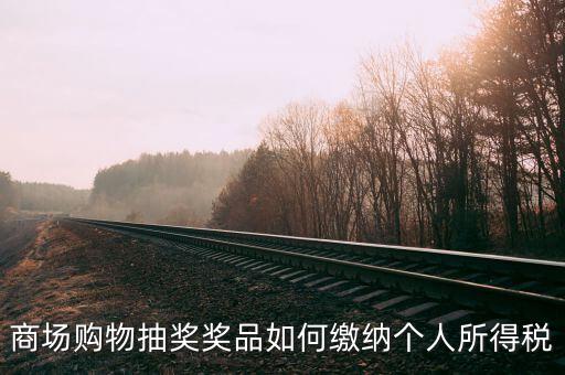 微信商城店家如何繳稅，商場購物抽獎獎品如何繳納個人所得稅