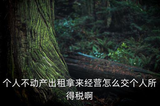 個人出租不動產(chǎn)如何納稅，個人房產(chǎn)出租應(yīng)如何納稅 住宅可按5稅率征收