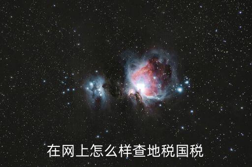 如何查國地稅是否正常，在網(wǎng)上怎么樣查地稅國稅